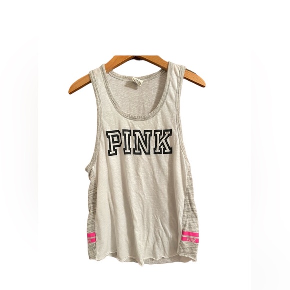 Women’s PINK racer back gym tank top - Picture 1 of 4